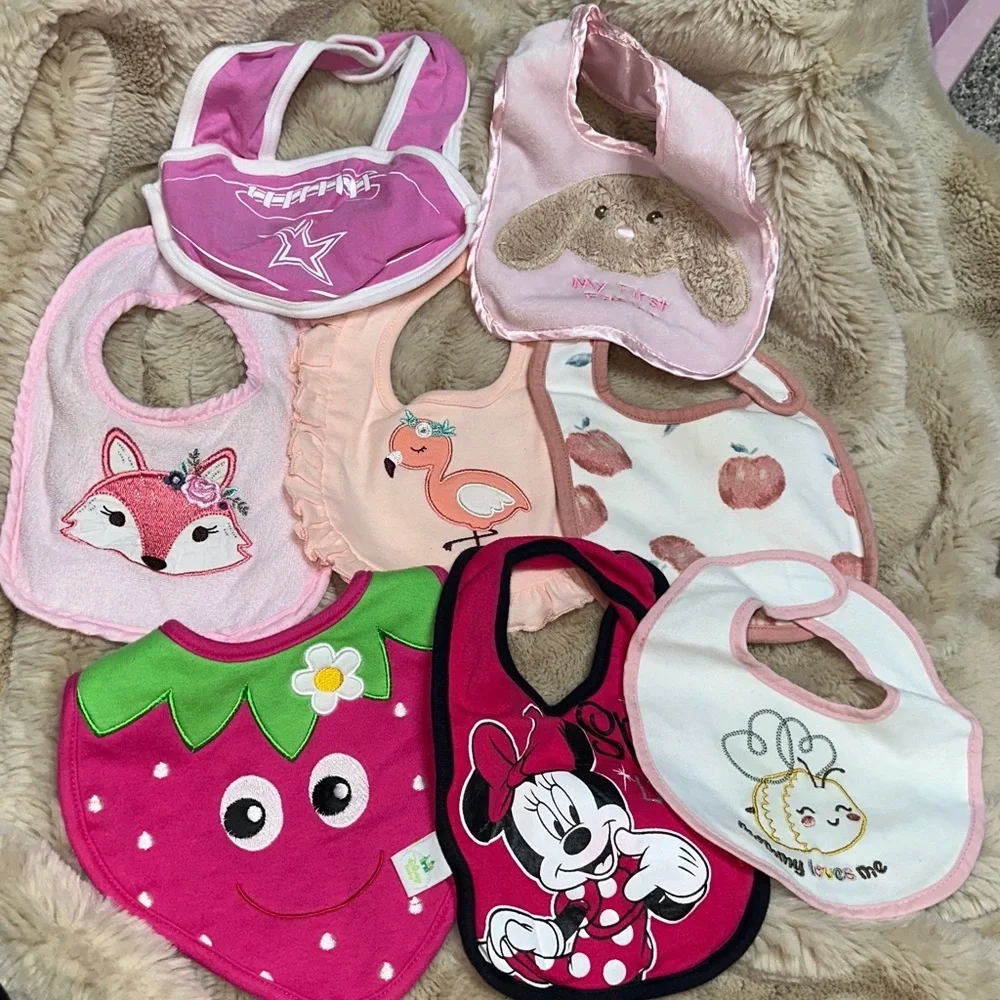 33 Baby girl bibs